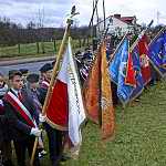 Boiska 11.11.2015. Poczet sztandarowy.