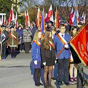 Święto Niepodległości. 11 listopada 2018 roku, Józefów nad Wisłą. Marsz Niepodległości.